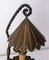 Lámpara de mesa francesa vintage de hierro forjado y cobre, años 60, Imagen 6