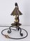 Vintage French Wrought Iron and Copper Table Lamp, 1960s 1