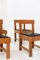 Vintage Wood and Leather Chairs by BBPR, Set of 6, Image 4