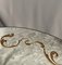 20th Century Gold Forged Iron Round Coffee Table and Eglomized Glass Tray 11