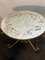 20th Century Gold Forged Iron Round Coffee Table and Eglomized Glass Tray 12