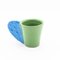 Taza de café Spinosa en verde y azul de Marco Rocco, 2018, Imagen 1
