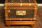 Chevrons Canvas Cabin Trunk from Goyard, 1920s, Image 12