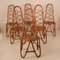 Bamboo Chairs by Dirk Van Sliedrecht for Rohe Noordwolde, 1950s, Set of 6 2