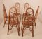 Bamboo Chairs by Dirk Van Sliedrecht for Rohe Noordwolde, 1950s, Set of 6 5