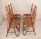 Bamboo Chairs by Dirk Van Sliedrecht for Rohe Noordwolde, 1950s, Set of 6 7