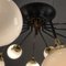 Large Italian Opaline Glass Sputnik Chandelier 2