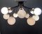 Large Italian Opaline Glass Sputnik Chandelier 1