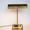 Large Table Lamp with Clock, 1960s 2