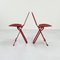 Red Dafne Folding Chairs by Gastone Rinaldi for Thema, 1970s, Set of 2, Image 2