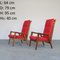 Mahogany & Fabric Armchairs, 1960s, Set of 2 14