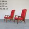 Mahogany & Fabric Armchairs, 1960s, Set of 2, Image 14