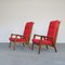 Mahogany & Fabric Armchairs, 1960s, Set of 2, Image 7