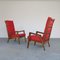 Mahogany & Fabric Armchairs, 1960s, Set of 2, Image 11