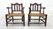 Rattan and Wood Armchairs, 1980s, Set of 2 7