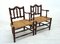 Rattan and Wood Armchairs, 1980s, Set of 2 3