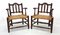 Rattan and Wood Armchairs, 1980s, Set of 2, Image 1