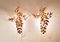 Hollywood Regency Gold Metal Wisteria Palm Tree Sconces by Hans Kögl, 1970s, Set of 2, Image 2