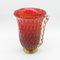 Vase Vintage en Verre Rouge 2