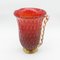 Vintage Red Glass Vase 2