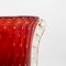 Vase Vintage en Verre Rouge 6