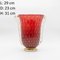 Vintage Red Glass Vase 13