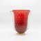 Vintage Red Glass Vase 1