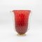 Vintage Red Glass Vase, Image 1