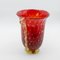 Vintage Red Glass Vase 10