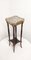 Wood, Brass and Marble Side Table, France, 1940s 1