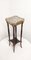 Wood, Brass and Marble Side Table, France, 1940s, Image 1