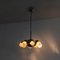 Vintage Chrome Glass Pendant Light 3