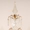 Victorian French Gilt Table Lamps with 4 Lights & Clear Crystal Prism Pendants, Set of 2 8