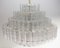 7-stufiger Eisglas Kronleuchter von Doria Leuchten, 1960er 7