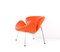 Orange Leather Slice Lounge Chair by Pierre Paulin for Artifort, 1990s 9