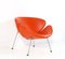 Orange Leather Slice Lounge Chair by Pierre Paulin for Artifort, 1990s 3