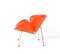 Orange Leather Slice Lounge Chair by Pierre Paulin for Artifort, 1990s 8
