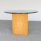 Birch & Glass Top Table, 1970s 12