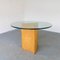 Birch & Glass Top Table, 1970s 13