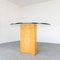 Birch & Glass Top Table, 1970s 5