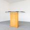 Birch & Glass Top Table, 1970s, Image 5