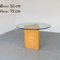 Birch & Glass Top Table, 1970s, Image 2