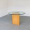 Birch & Glass Top Table, 1970s, Image 14