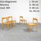 Model 909 Chairs by Vico Magistretti for Montina, Set of 4 2