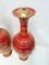 Red Ceramic Vases, 1960s, Set of 2 4