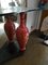 Red Ceramic Vases, 1960s, Set of 2 8