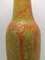 Mid-Century Orange and Green Crackle Glaze Floor Vase, 1970s 4