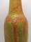 Mid-Century Orange and Green Crackle Glaze Floor Vase, 1970s, Image 4