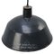 Vintage Industrial Blue Enamel Factory Pendant Light, Image 2