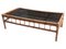 Vintage Black Glass & Bamboo Coffee Table, 1980s 2